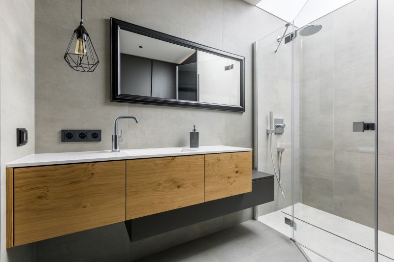 Floating Vanities and Minimalist Fixtures
