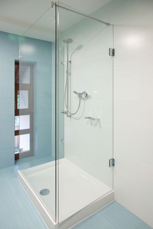 Elegant Shower with Built-In Seating