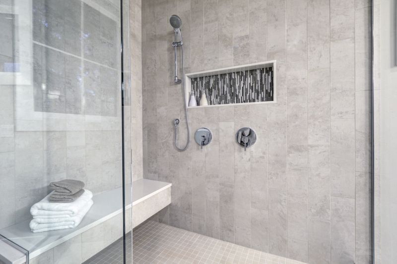 Stylish Shower with Modern Tiles